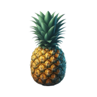 Pineapple fruit isolated on transparent background png