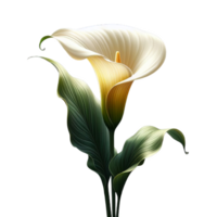 Calla lily isolated on transparent background png