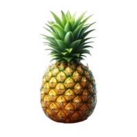 Pineapple fruit isolated on transparent background png