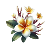 Plumeria Blume isoliert auf transparent Hintergrund png