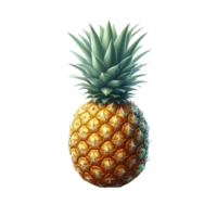 ananas frukt isolerat på transparent bakgrund png