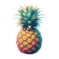 Pineapple fruit isolated on transparent background png