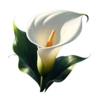 Calla lily isolated on transparent background png