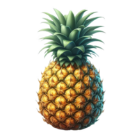 Pineapple fruit isolated on transparent background png