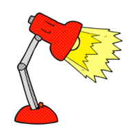 hand drawn cartoon desk lamp png