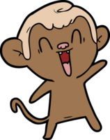 cartoon laughing monkey png