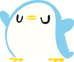 cartone animato illustrazione kawaii di un' carino pinguino png