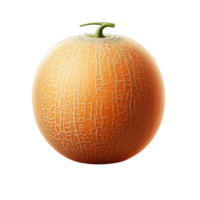 cantaloupmelon isolerat på transparent bakgrund png