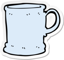 sticker of a cartoon mug png