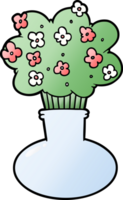 fleurs de dessin animé dans un vase png