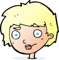 cartoon confused woman png