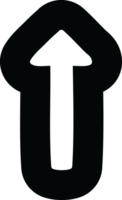 pekande pil ikon symbol png