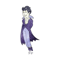 main texturé dessin animé vampire png