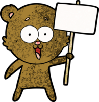 dibujos animados de oso de peluche riendo png