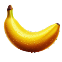 Banana isolated on transparent background png