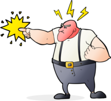 cartoon angry man png