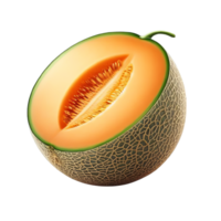 Cantaloupe isolated on transparent background png