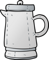 cartoon old metal kettle png