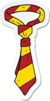 sticker of a cartoon office tie png