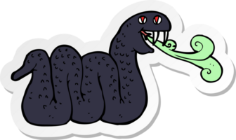 sticker of a cartoon snake png