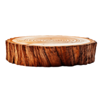 generated AI a tree stump on a transparent background png