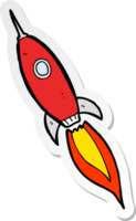 sticker of a cartoon spaceship png