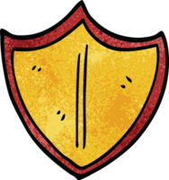 cartoon doodle old shield png