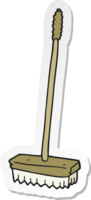 pegatina de un pincel de dibujos animados png