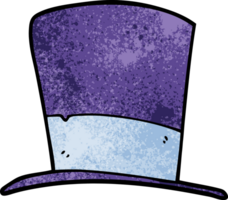 cartoon doodle top hat png