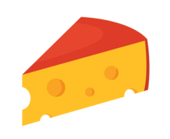 Käse Teile und Scheiben isoliert png