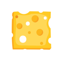 cheese parts and slices isolated png