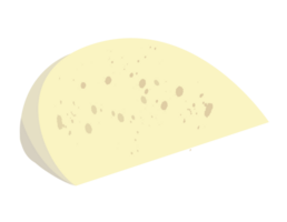 queso partes y rebanadas aislado png