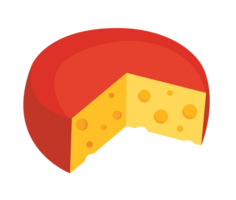 Käse Teile und Scheiben isoliert png