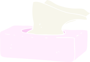 flat color illustration of box of tissues png