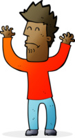 cartoon stressed man png