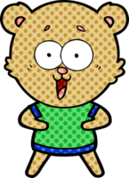 Lachender Teddybär-Cartoon png