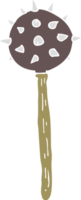 flat color style cartoon medieval mace png