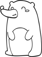 orso simpatico cartone animato png