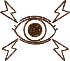 dibujo de carbón de ojo oculto png