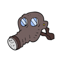 hand drawn cartoon gas mask png