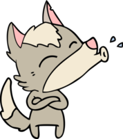 howling wolf cartoon png