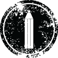 lápiz ilustración circular afligido símbolo png