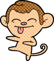 macaco de desenho animado apontando png