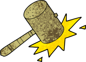 cartoon banging gavel png