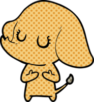 éléphant de dessin animé mignon png