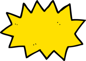 symbole d'explosion de dessin animé png