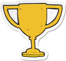 sticker of a cartoon sports trophy png