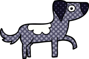 desenho animado doodle cachorro feliz png