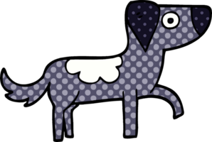 dessin animé doodle chien heureux png