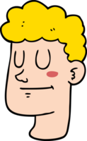 visage masculin de dessin animé png